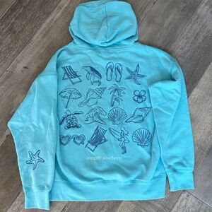Simply Southern Light Blue Hoodie